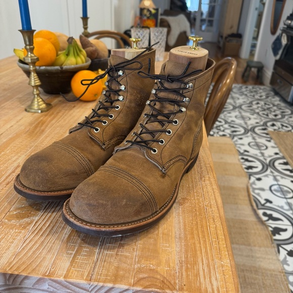 Red Wing Shoes Brown Leather Men's Boots - Picture 6 of 8